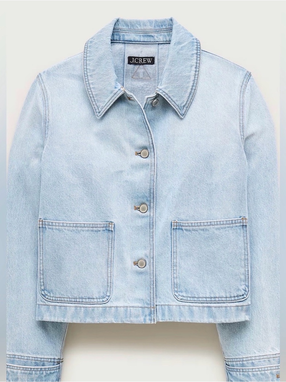 J. Crew Cropped Barn Jacket in denim